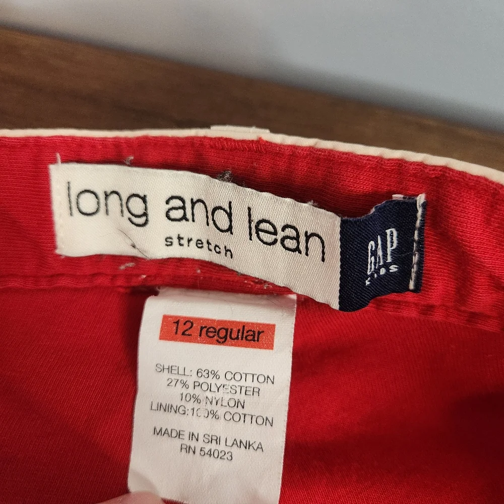 Long And Lean Stretch Gap Kids Pants Size 12 Regular Low Rise Vintage Y2K 04